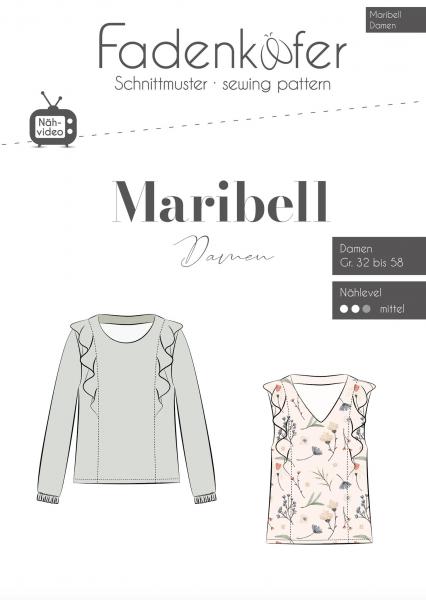 Fadenkäfer Papierschnittmuster Maribell Bluse Damen